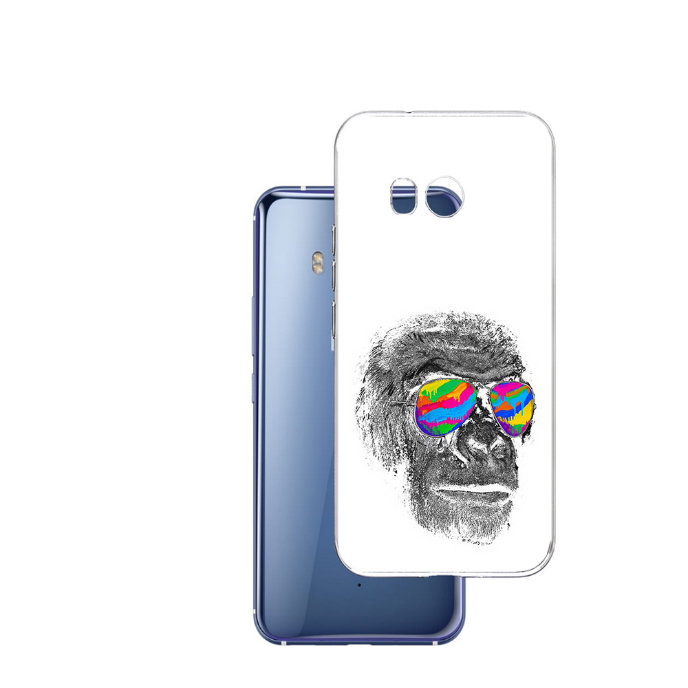 

Чехол MyPads Tocco для HTC U11 крутая обезьяна в очках, Прозрачный, Tocco
