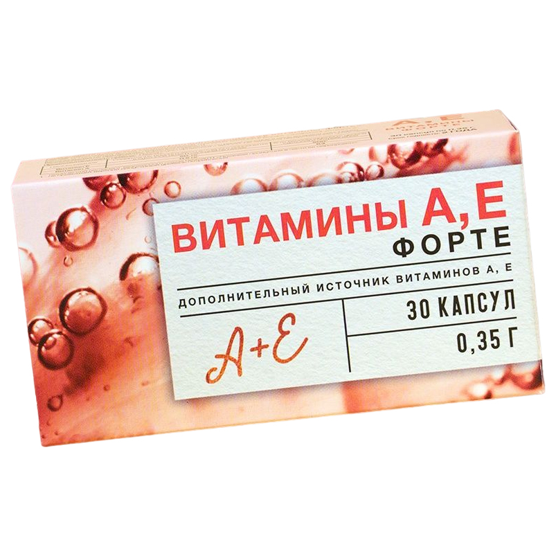 Витамины А, Е форте, капсулы 30 шт