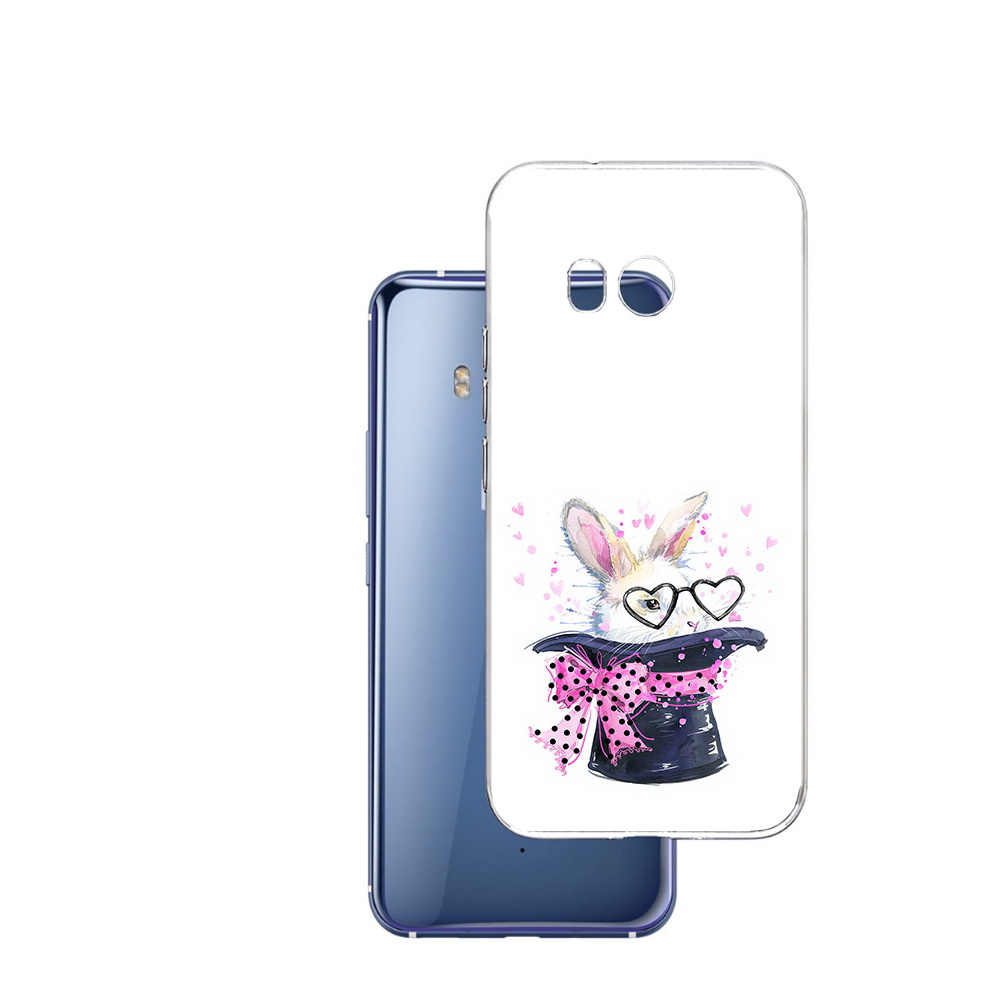 

Чехол MyPads Tocco для HTC U11 кролик в шляпе, Прозрачный, Tocco