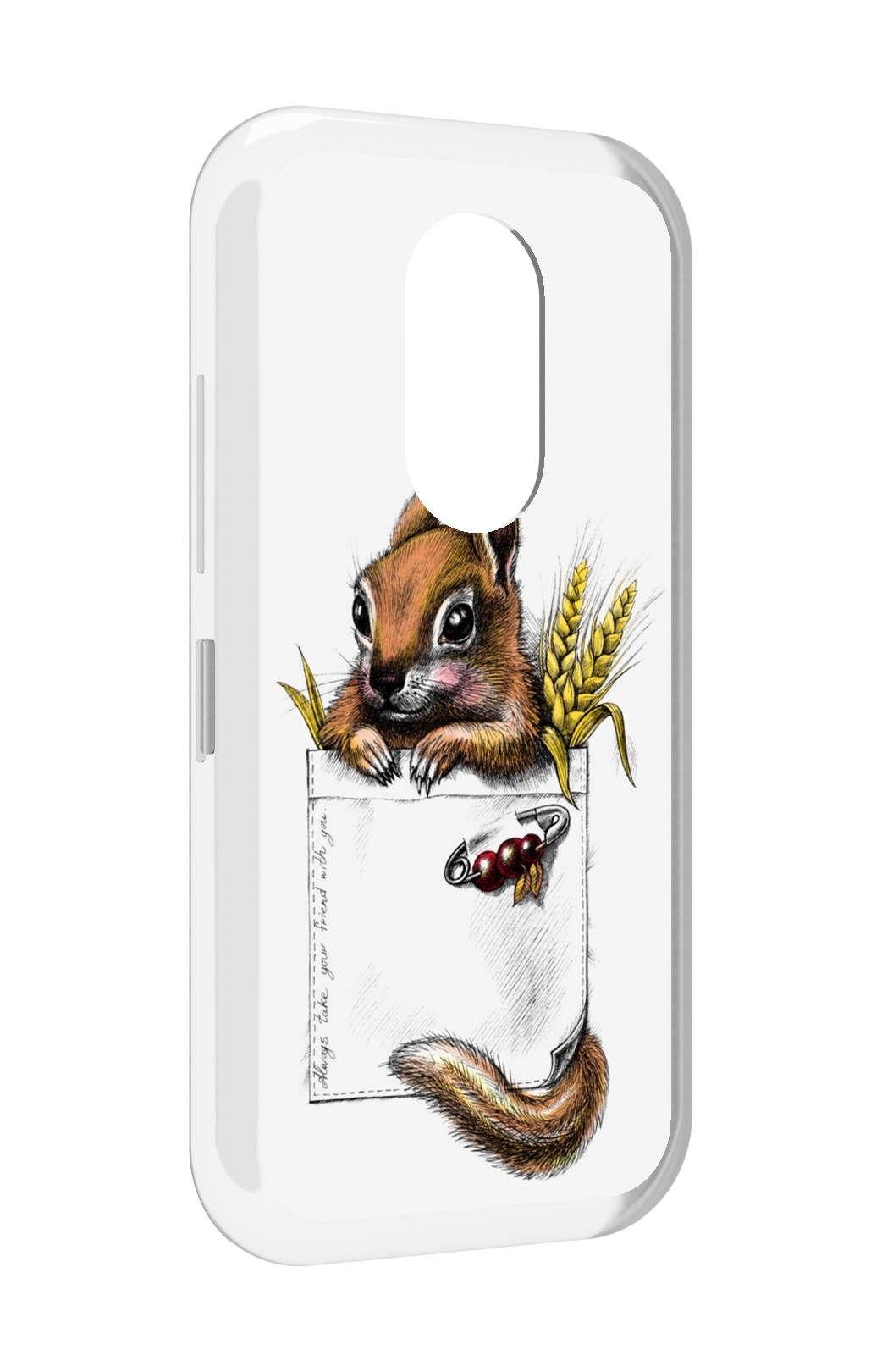 

Чехол MyPads Белочка для Doogee S61 / S61 Pro, Прозрачный, Tocco