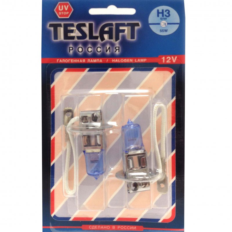 Лампа 12v H3 55w Pk22s Teslaft Sw 2 Шт. Блистер 189740 Teslaft 189740