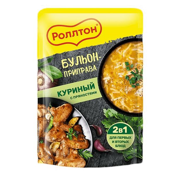 

Приправа-бульон Роллтон куриный с овощами и пряностями 100 г