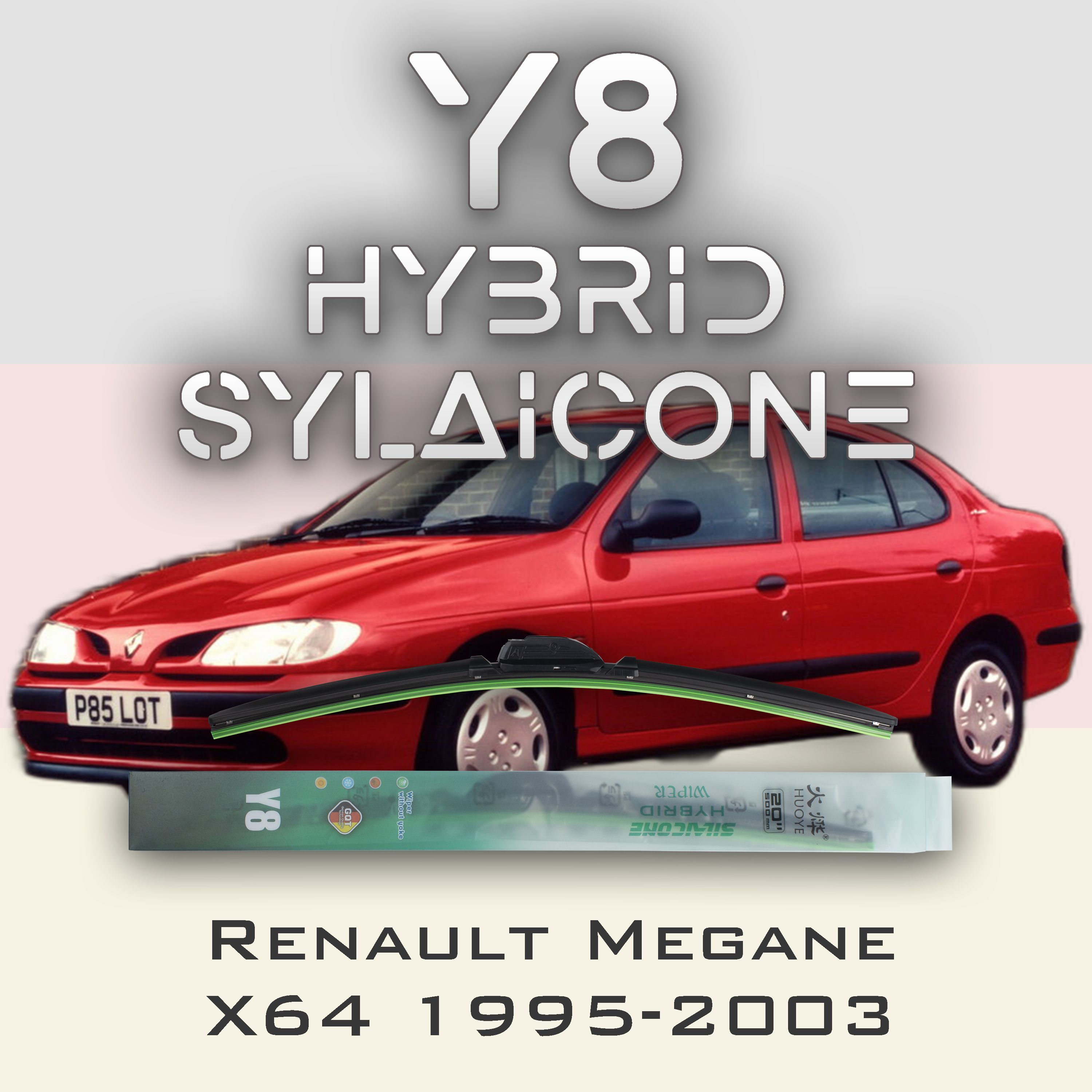 

Комплект щеток стеклоочистителя HUOYE Y8-Renault Megane X64 1995-2003, Y8