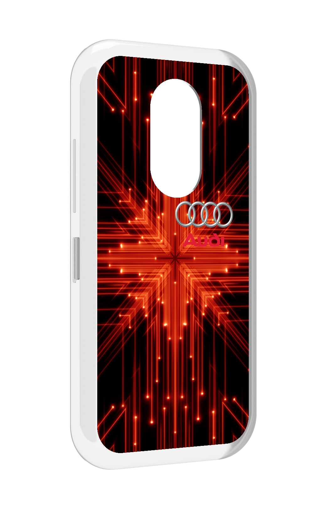 

Чехол MyPads Ауди-на-неоновом-фоне для Doogee S61 / S61 Pro, Прозрачный, Tocco