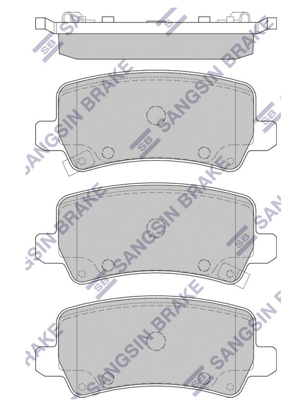 

Тормозные колодки Sangsin brake задние sp1499