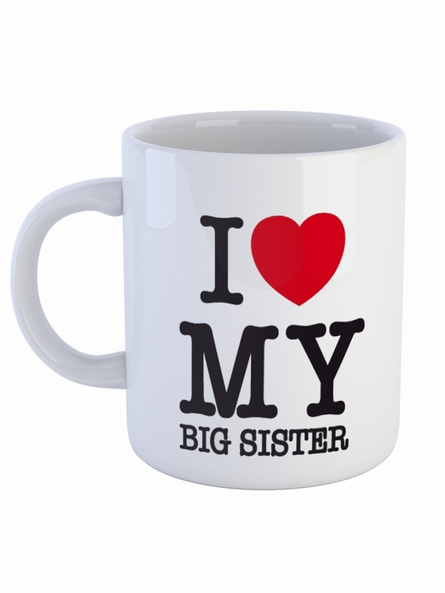 фото Кружка сувенирshop для сестры "i love my big sister" 330 мл cu-fase4-w/s