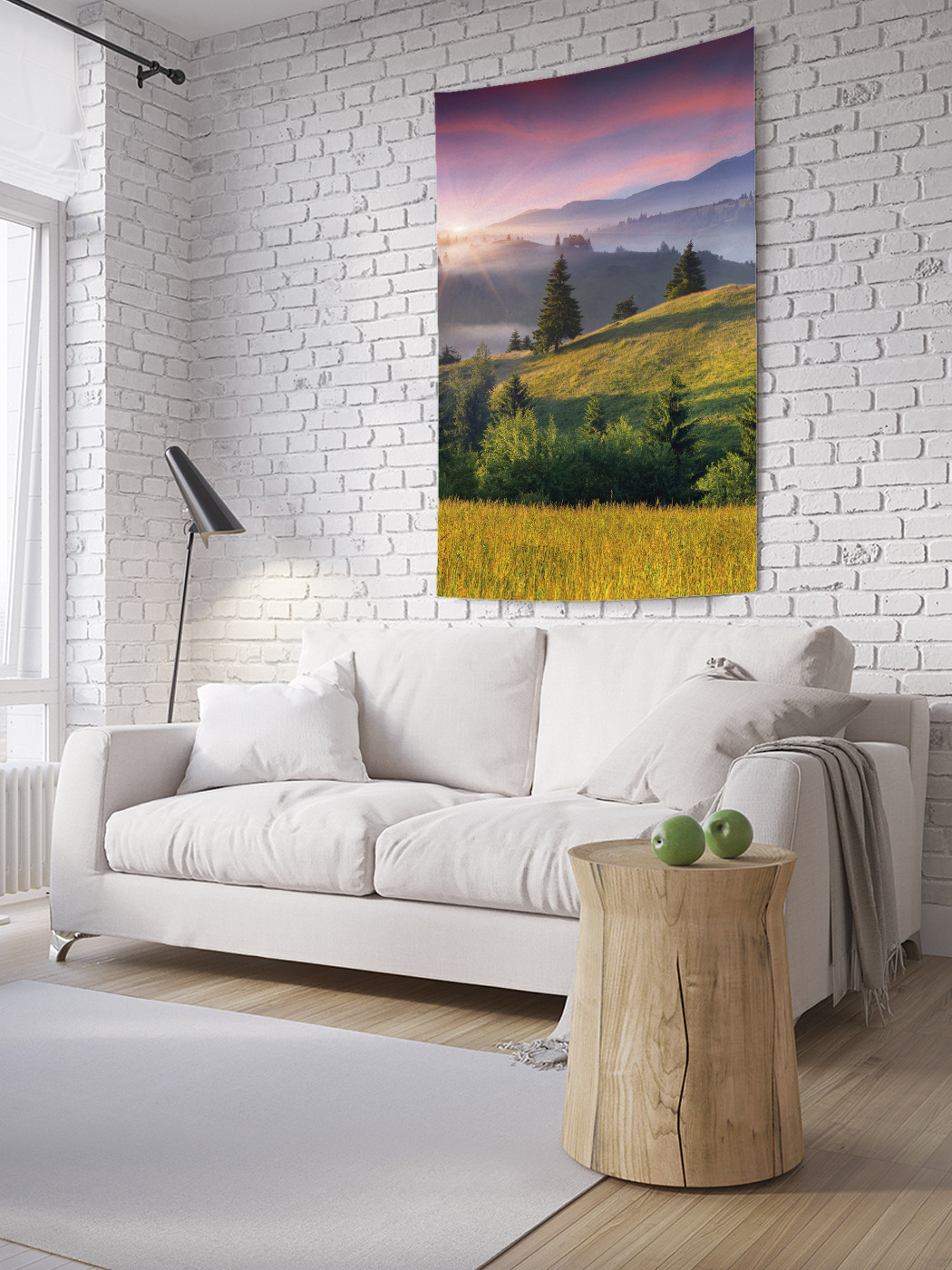 

Вертикальное фотопанно на стену JoyArty Горный закат 100x150 см, Горный закат