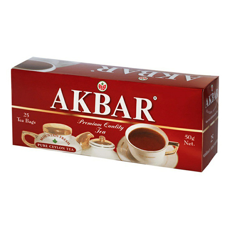 Чай черный Akbar Красно-белая серия в пакетиках 2 г х 25 шт