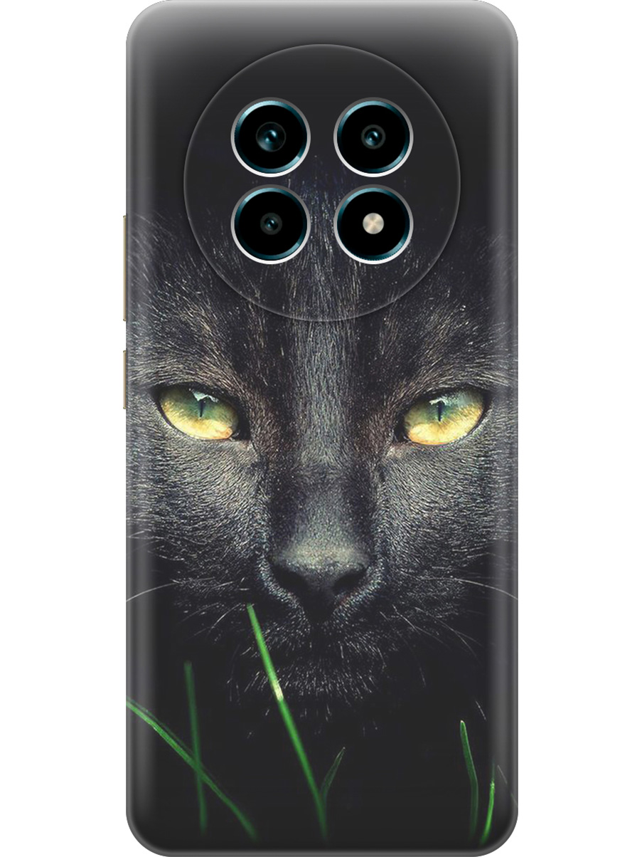 

Силиконовый чехол на Realme 13 Pro с принтом "Кошка в темноте", Прозрачный;серый;черный, 784807912