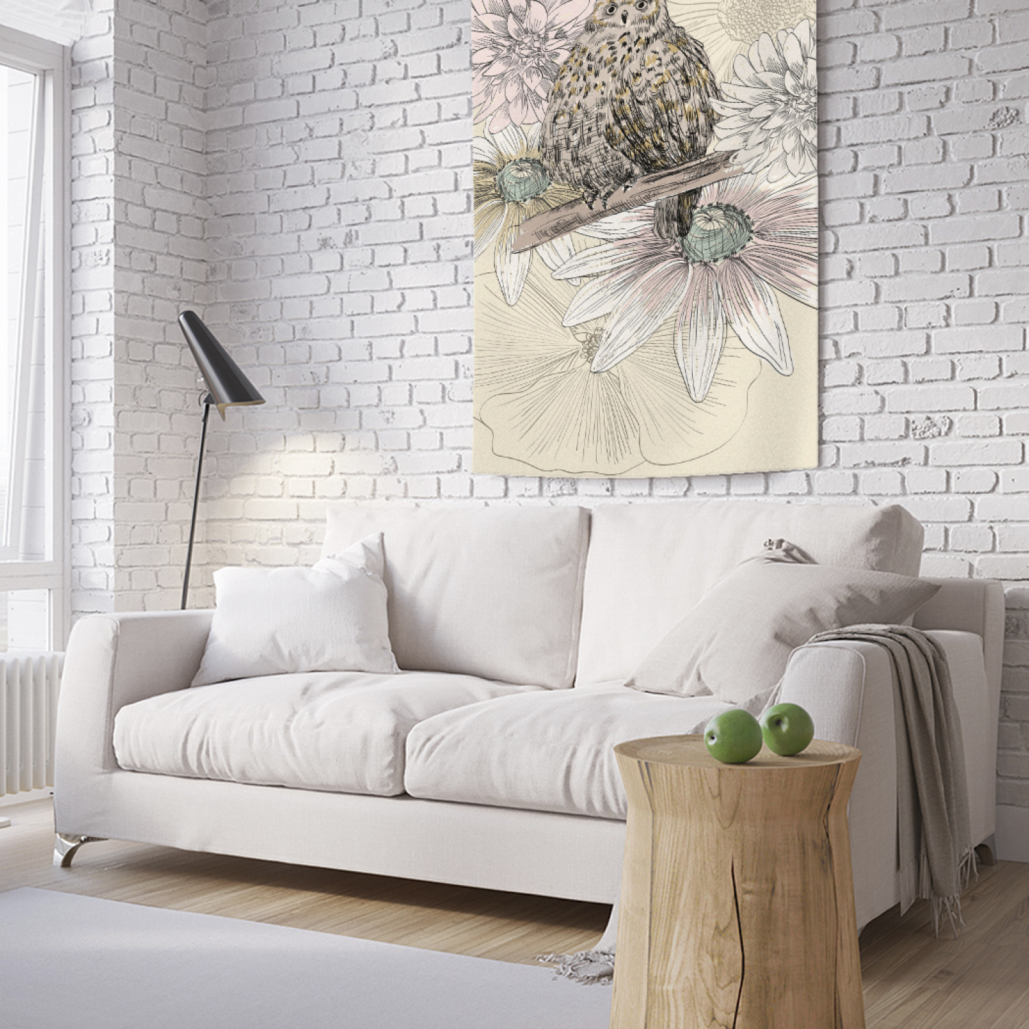 

Вертикальное фотопанно на стену JoyArty Зарисовки совы 100x150 см, Зарисовки совы