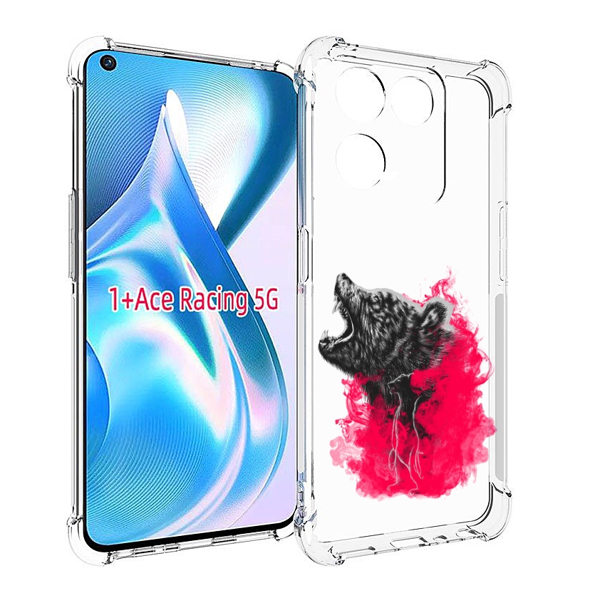 

Чехол MyPads медведь в дымке для OnePlus Ace Racing, Прозрачный, Tocco
