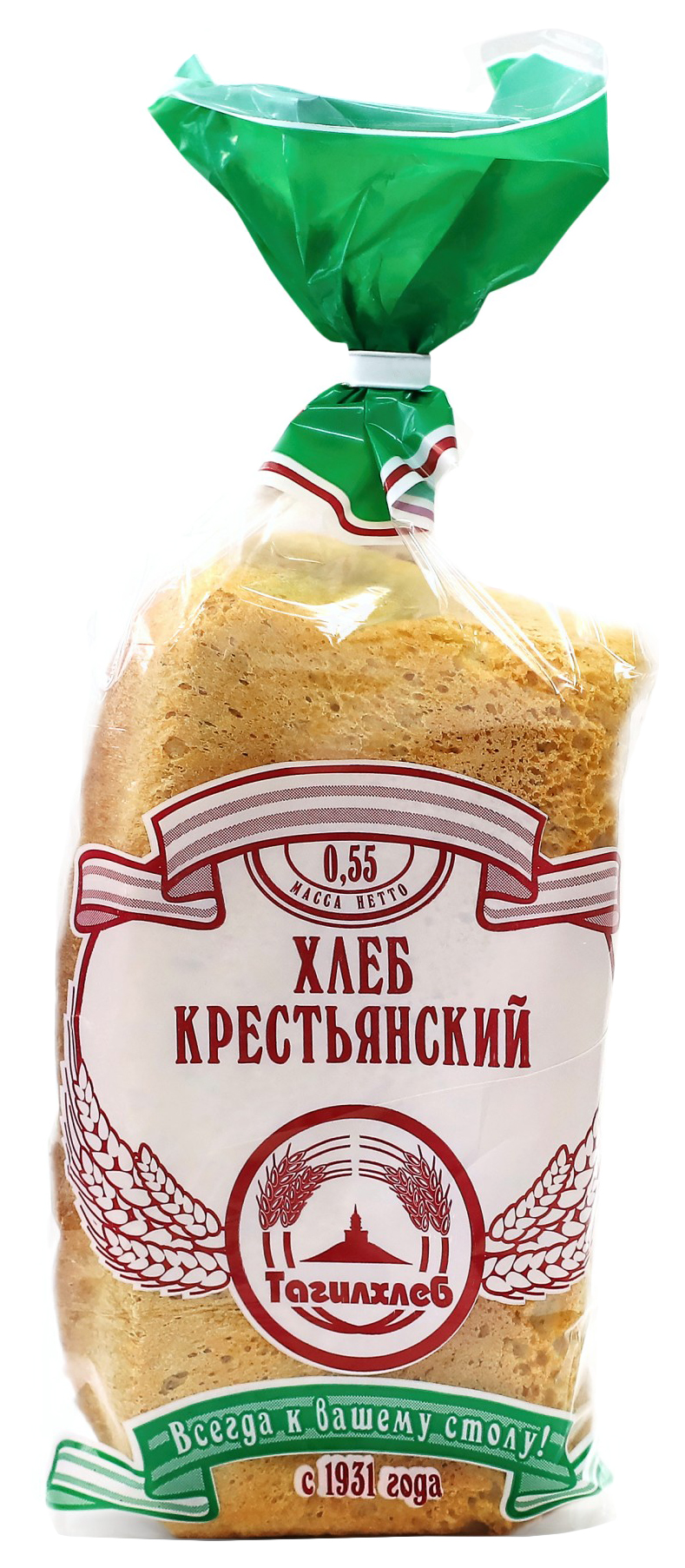 

Хлеб Тагилхлеб Крестьянский Кирпич формовой пшеничный 550 г