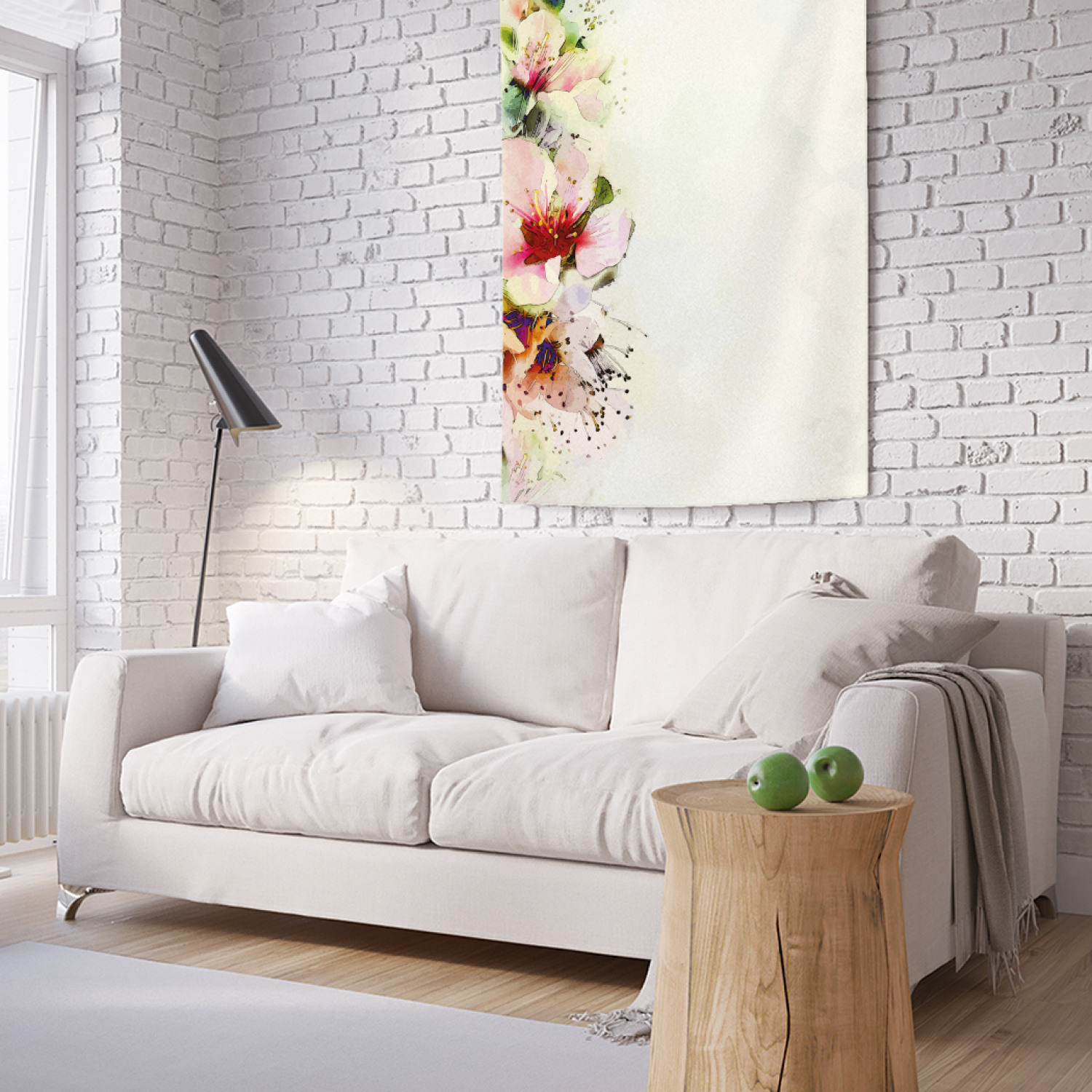 

Вертикальное фотопанно на стену JoyArty Акварельная лиана 100x150 см, Акварельная лиана