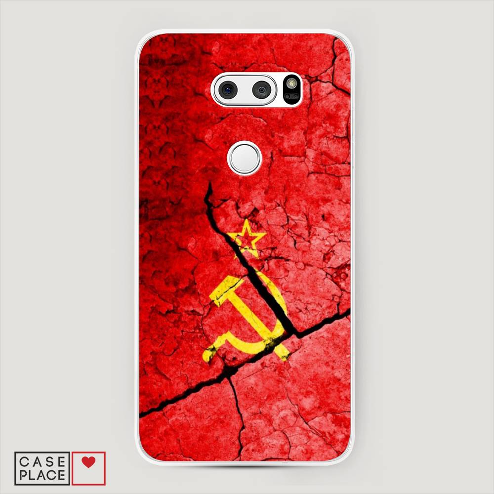 

Чехол Awog на LG V35 ThinQ "СССР", Красный;черный;желтый, 83650-5
