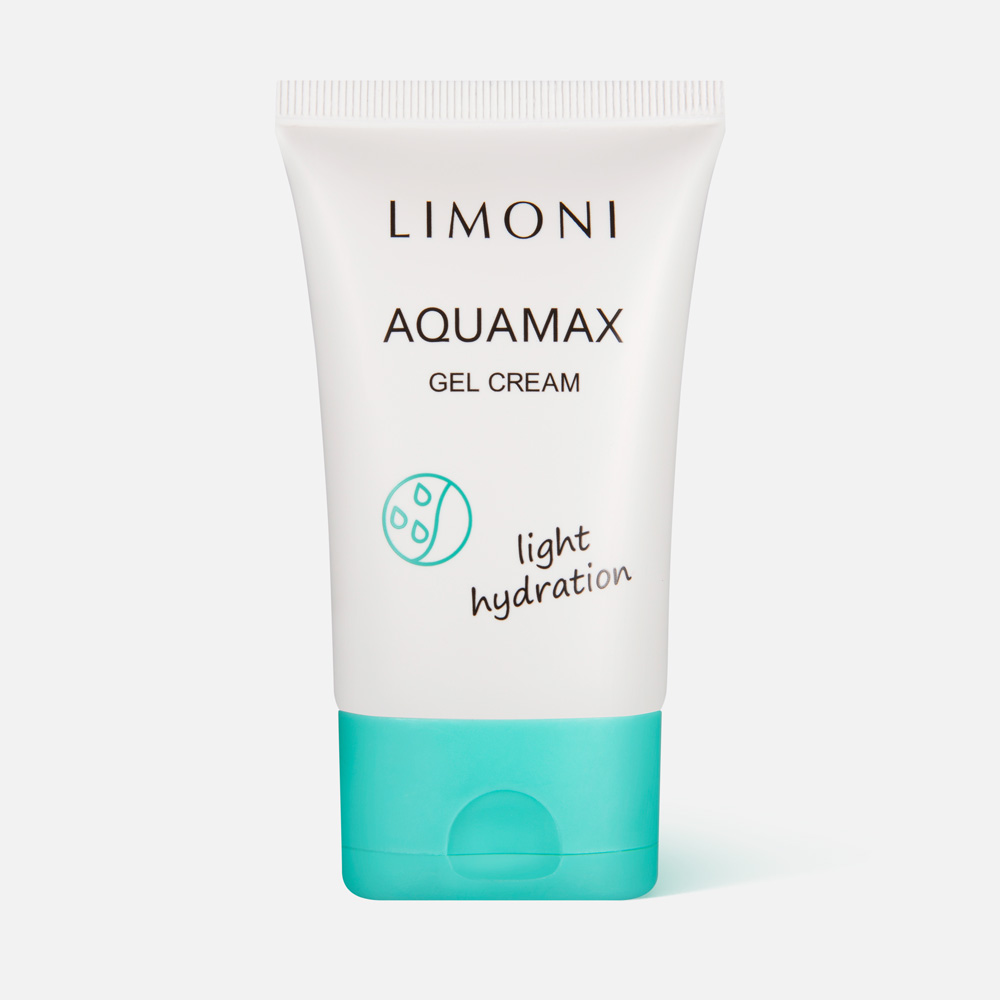 Крем гель для лица LIMONI Aquamax легкий, увлажняющий, витамином Е и коллагеном, 50 мл патчи для глаз увлажняющие limoni aquamax eye patches 30 шт