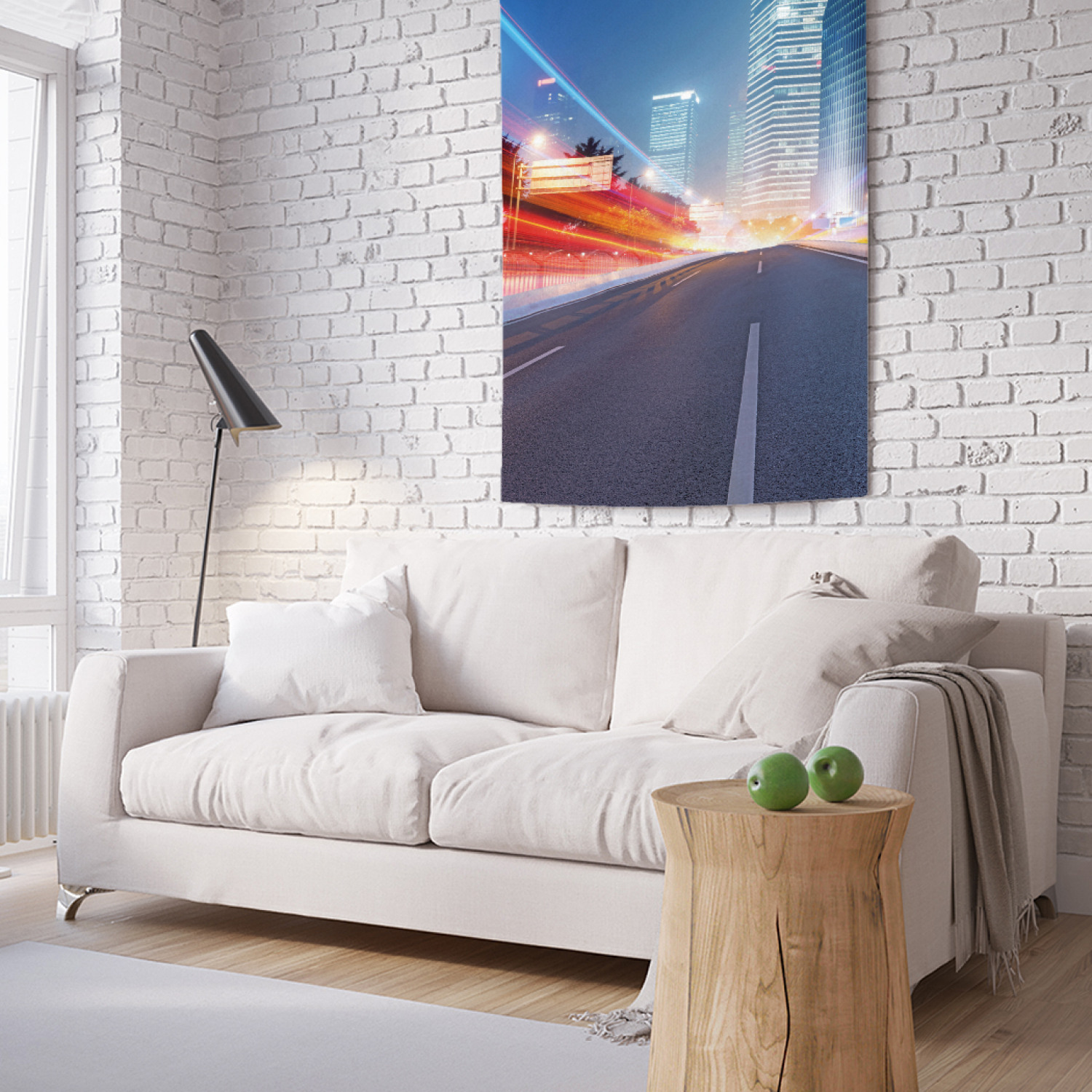 

Вертикальное фотопанно на стену JoyArty Город ночью 100x150 см, Город ночью