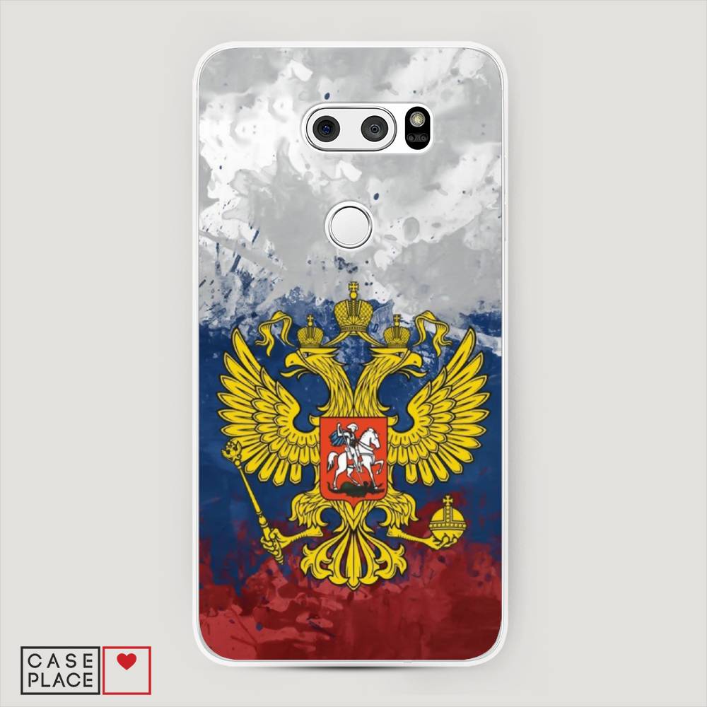 

Чехол Awog на LG V35 ThinQ "РФ", Белый;синий;красный, 83650-5