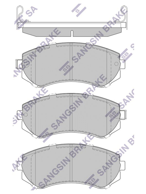 

Тормозные колодки Sangsin brake передние sp1492