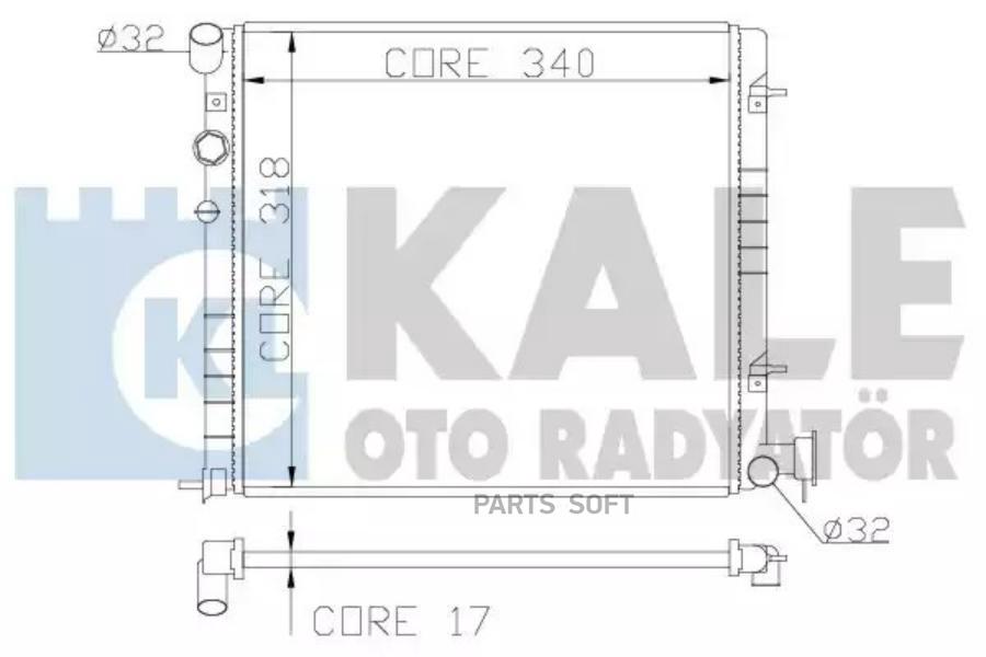 

KALE Радиатор двигателя HYUNDAI ACCENT II
