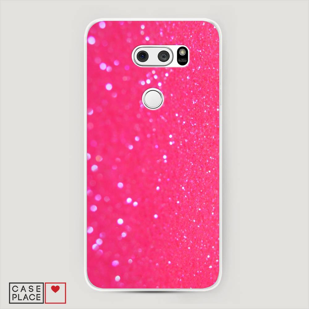 

Чехол Awog "Малиновые блестки рисунок" для LG V35 ThinQ