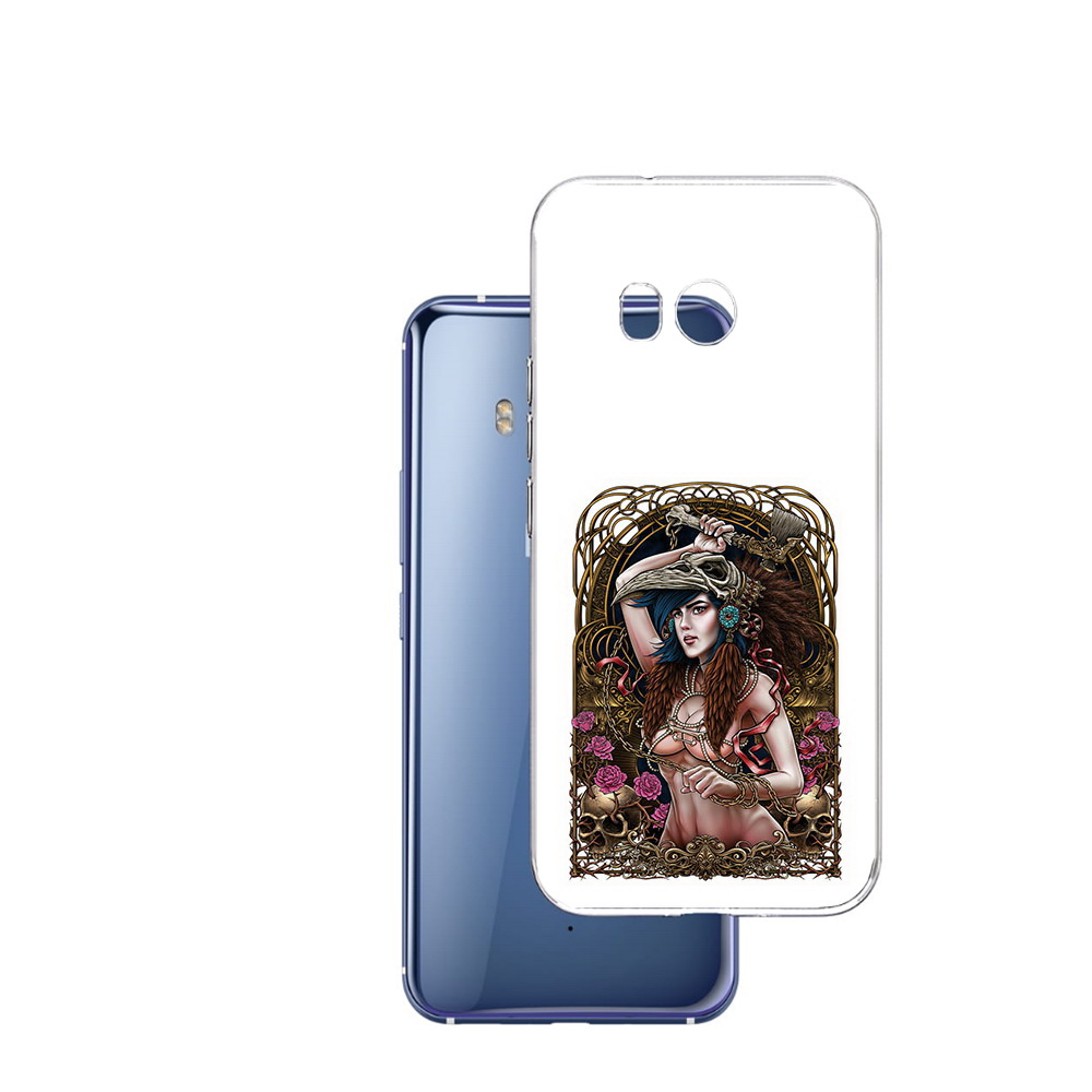 

Чехол MyPads Tocco для HTC U11 красивая девушка рисунок, Прозрачный, Tocco
