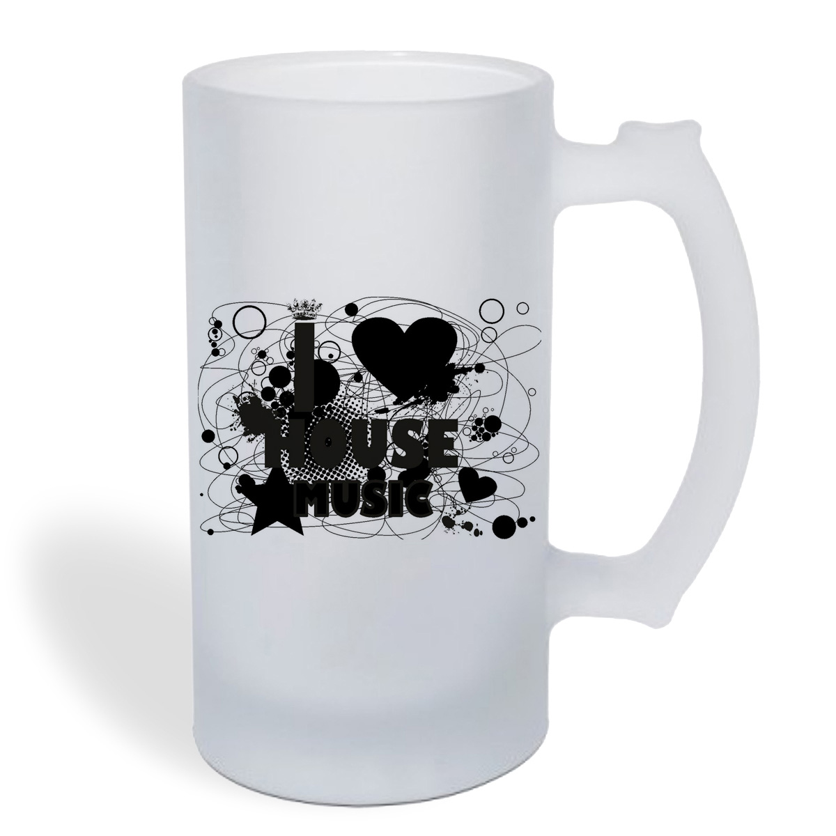 

Кружка пивная CoolPodarok I love house music