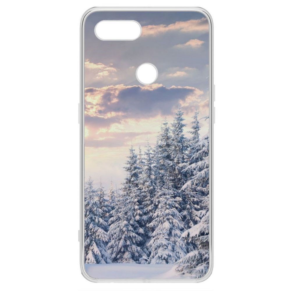 

Чехол-накладка Krutoff Clear Case Снежный пейзаж для Oppo A12, Прозрачный