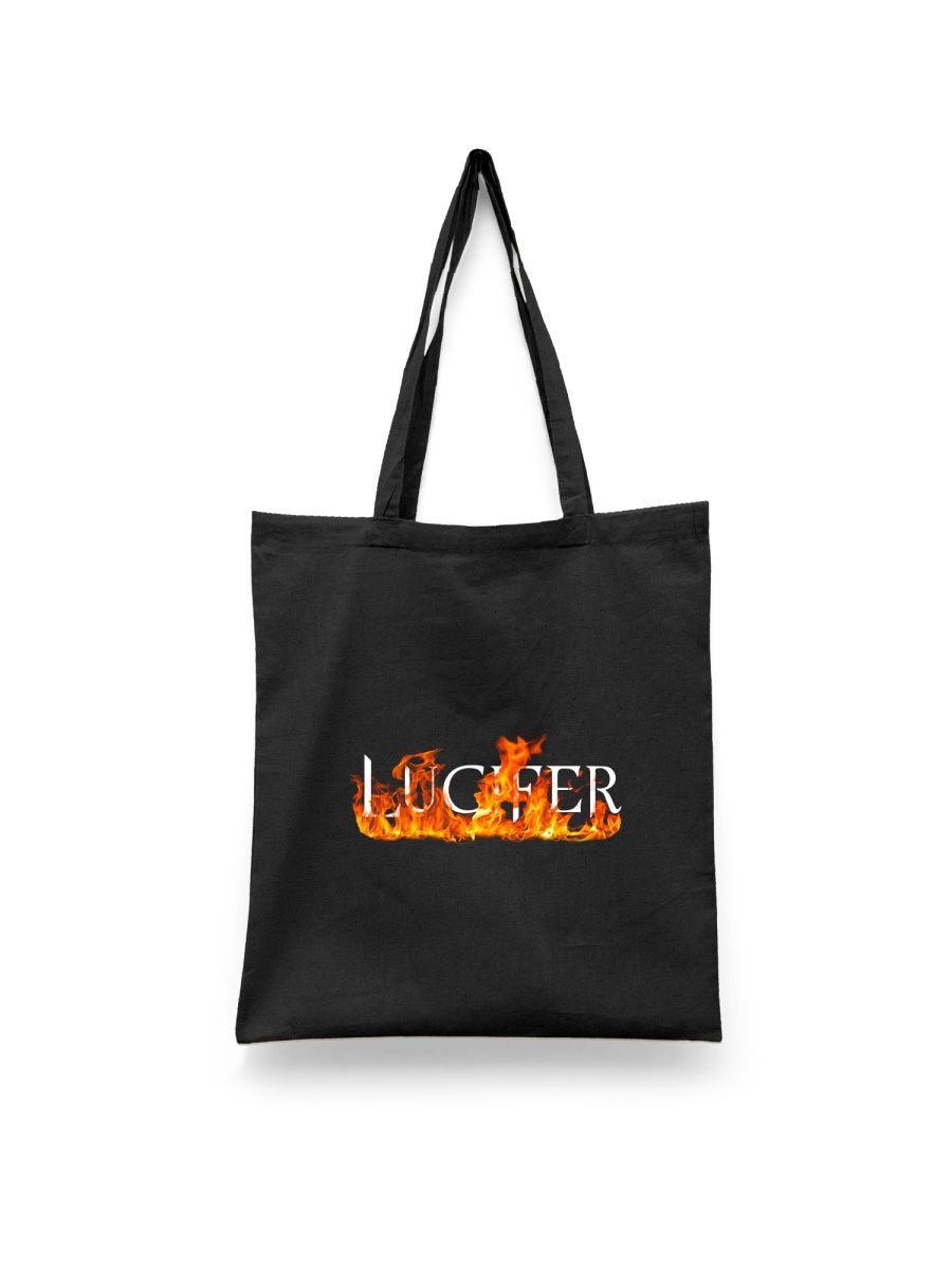 

Шоппер унисекс Каждому Своё Люцифер/Lucifer/Сериал SRLU14, черный, Люцифер/Lucifer/Сериал SRLU14