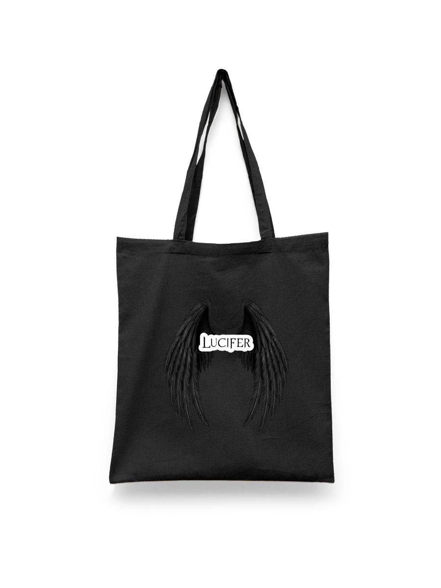 

Шоппер унисекс Каждому Своё Люцифер/Lucifer/Сериал SRLU12, черный, Люцифер/Lucifer/Сериал SRLU12