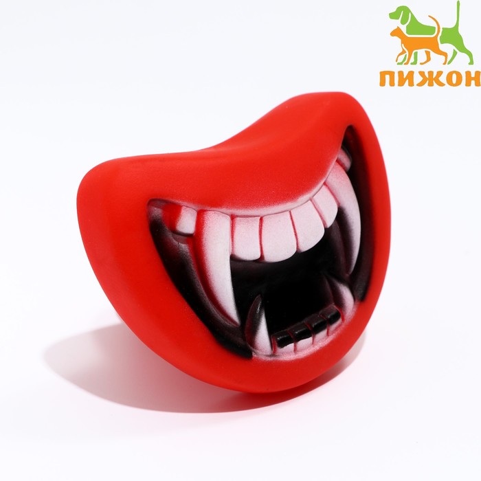 

Игрушка пищащая "Вамп" для собак, 8,5 х 7 см, красная
