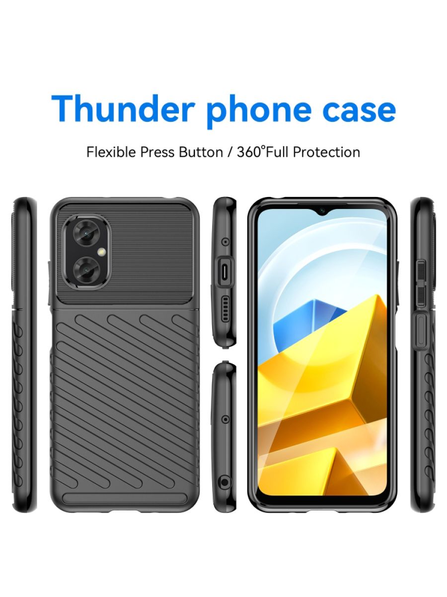 

Brodef Thunder Противоударный чехол для Samsung Galaxy A13/A04s/M13 Черный