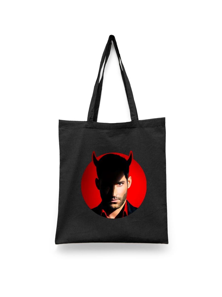 

Шоппер унисекс Каждому Своё Люцифер/Lucifer/Сериал SRLU8, черный, Люцифер/Lucifer/Сериал SRLU8