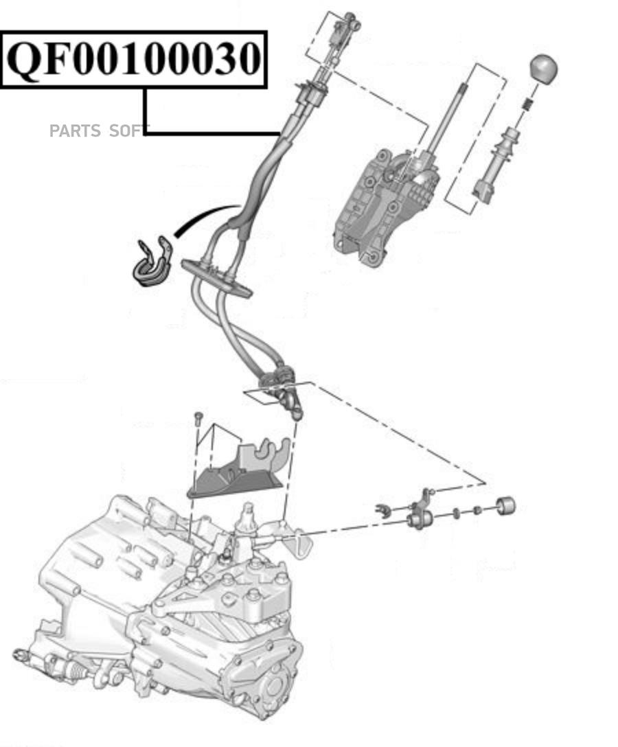 

Трос Переключения Кпп QUATTRO FRENI qf00100030