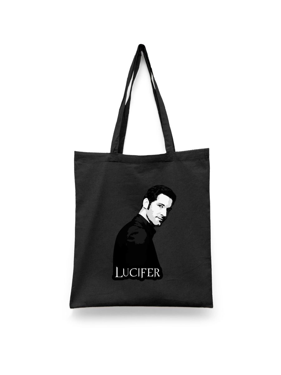 

Шоппер унисекс Каждому Своё Люцифер/Lucifer/Сериал SRLU6, черный, Люцифер/Lucifer/Сериал SRLU6