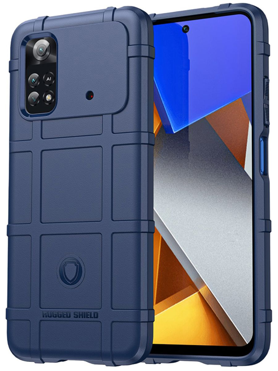 

Brodef Rugged Противоударный чехол для Poco M4 Pro 4G Черный
