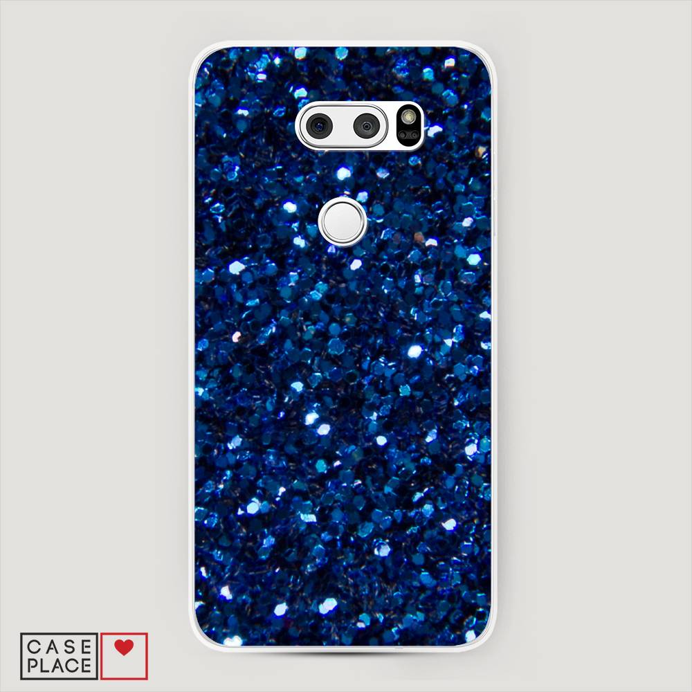 

Чехол Awog "Синие блестки рисунок" для LG V35 ThinQ