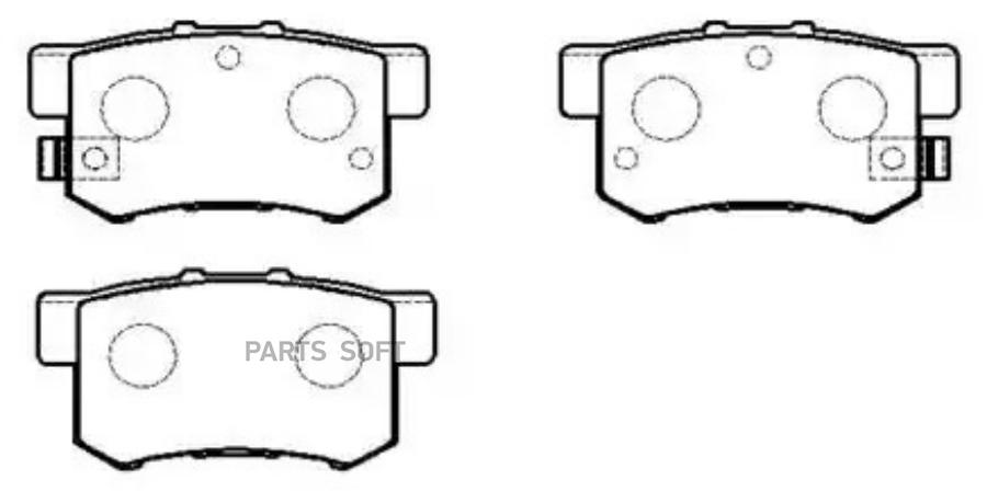 

Тормозные колодки HSB дисковые HP5062