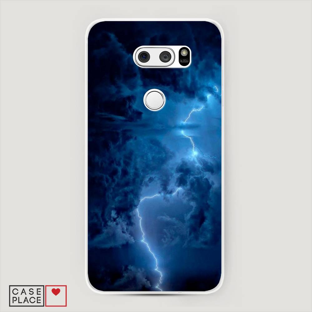 

Чехол Awog на LG V35 ThinQ "Молния", Синий, 83650-4