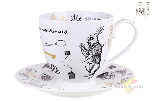 Пара чайная круглая 440мл Безумное чаепитие п/у