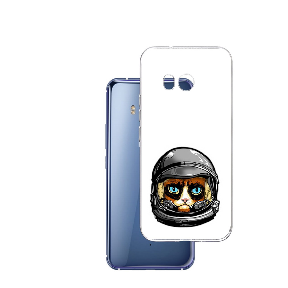 

Чехол MyPads Tocco для HTC U11 кот космонавт, Прозрачный, Tocco