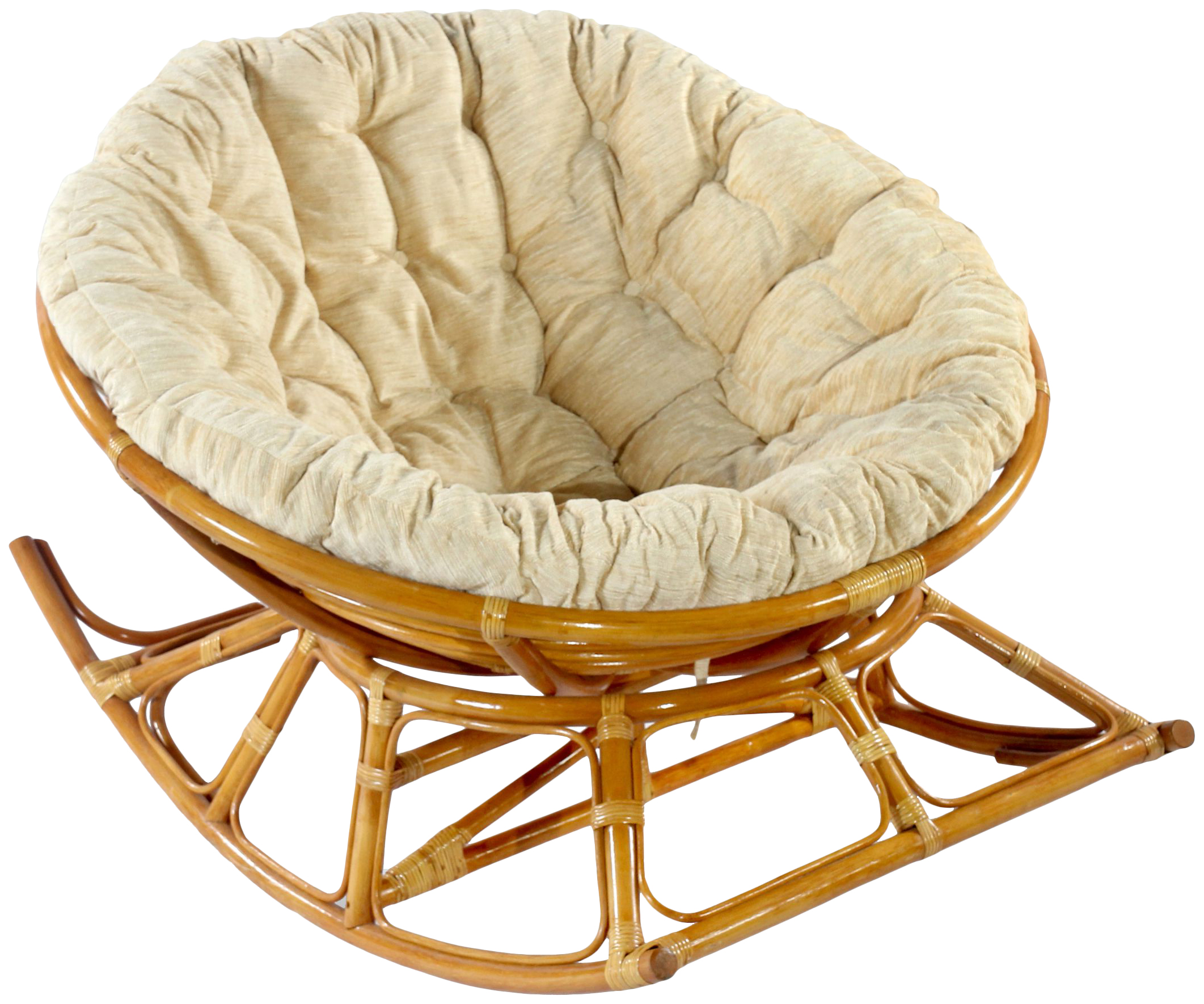 фото Садовое кресло экодизайн papasan 23/03 к beige 115х86х149 см