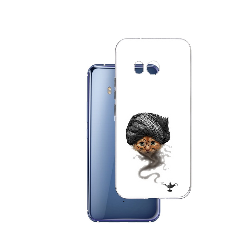 

Чехол MyPads Tocco для HTC U11 кот джин, Прозрачный, Tocco