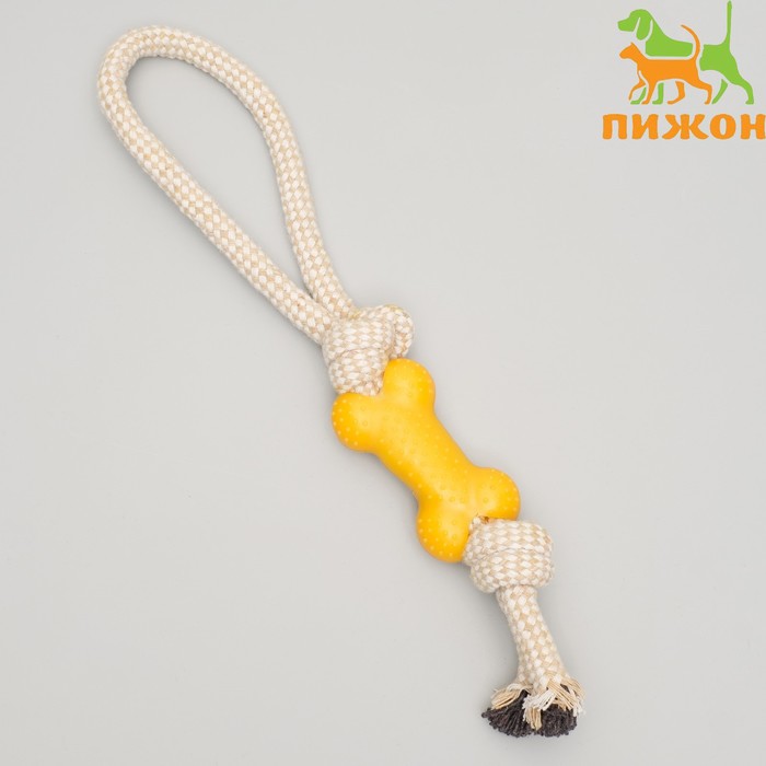 

Игрушка канатная с косточкой, 90 г, микс цветов