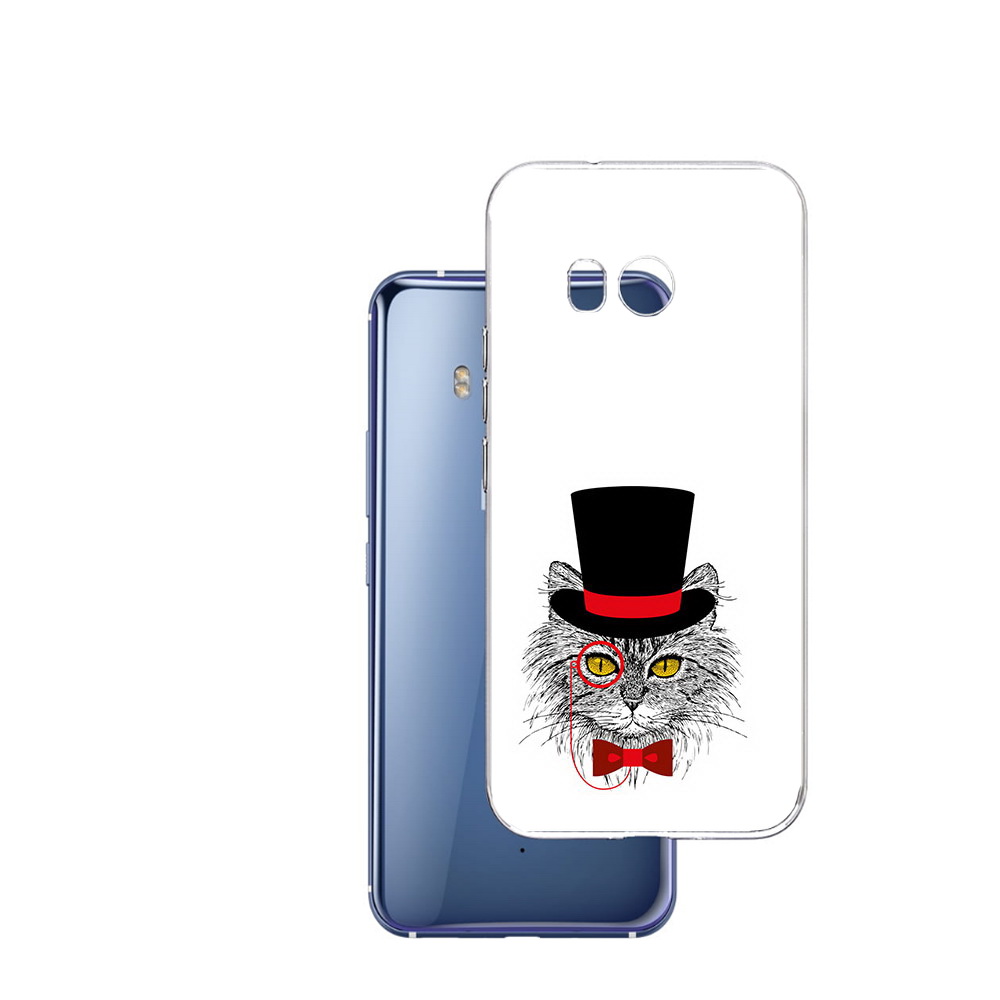 

Чехол MyPads Tocco для HTC U11 кот в шляпе, Прозрачный, Tocco