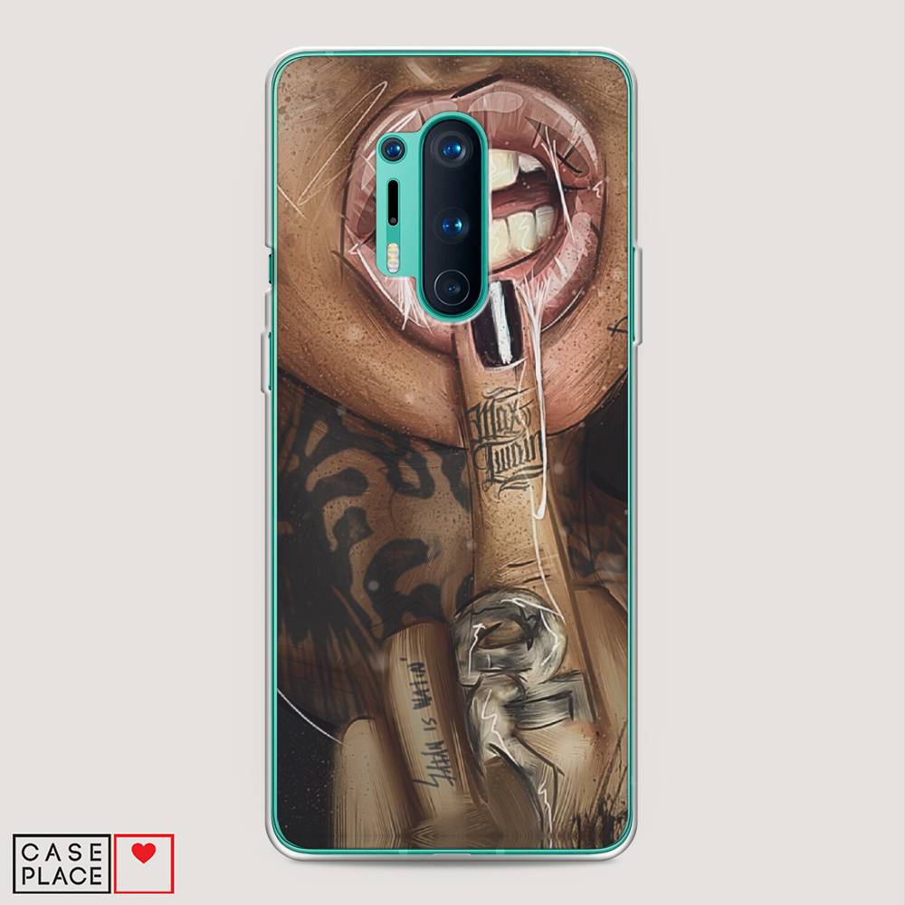 

Чехол Awog на OnePlus 8 Pro / ВанПлас 8 Pro "Девушка с татуировками", Бежевый;розовый;черный, 151050-9