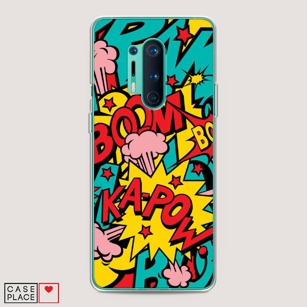 

Чехол Awog на OnePlus 8 Pro / ВанПлас 8 Pro "Постер pop art", Голубой;желтый;красный, 151050-9