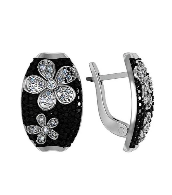 

Серьги из серебра с swarovski ПРИВОЛЖСКИЙ ЮВЕЛИР 365502-FA11NK73, 365502-FA11NK73