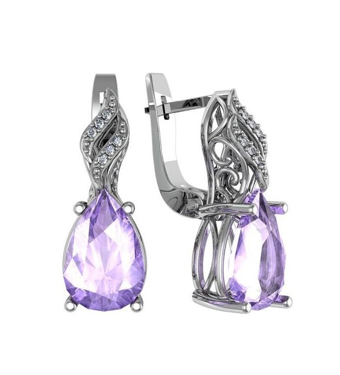 

Серьги из серебра с фианитом ПРИВОЛЖСКИЙ ЮВЕЛИР 351286-FA11FA31, 351286-FA11FA31