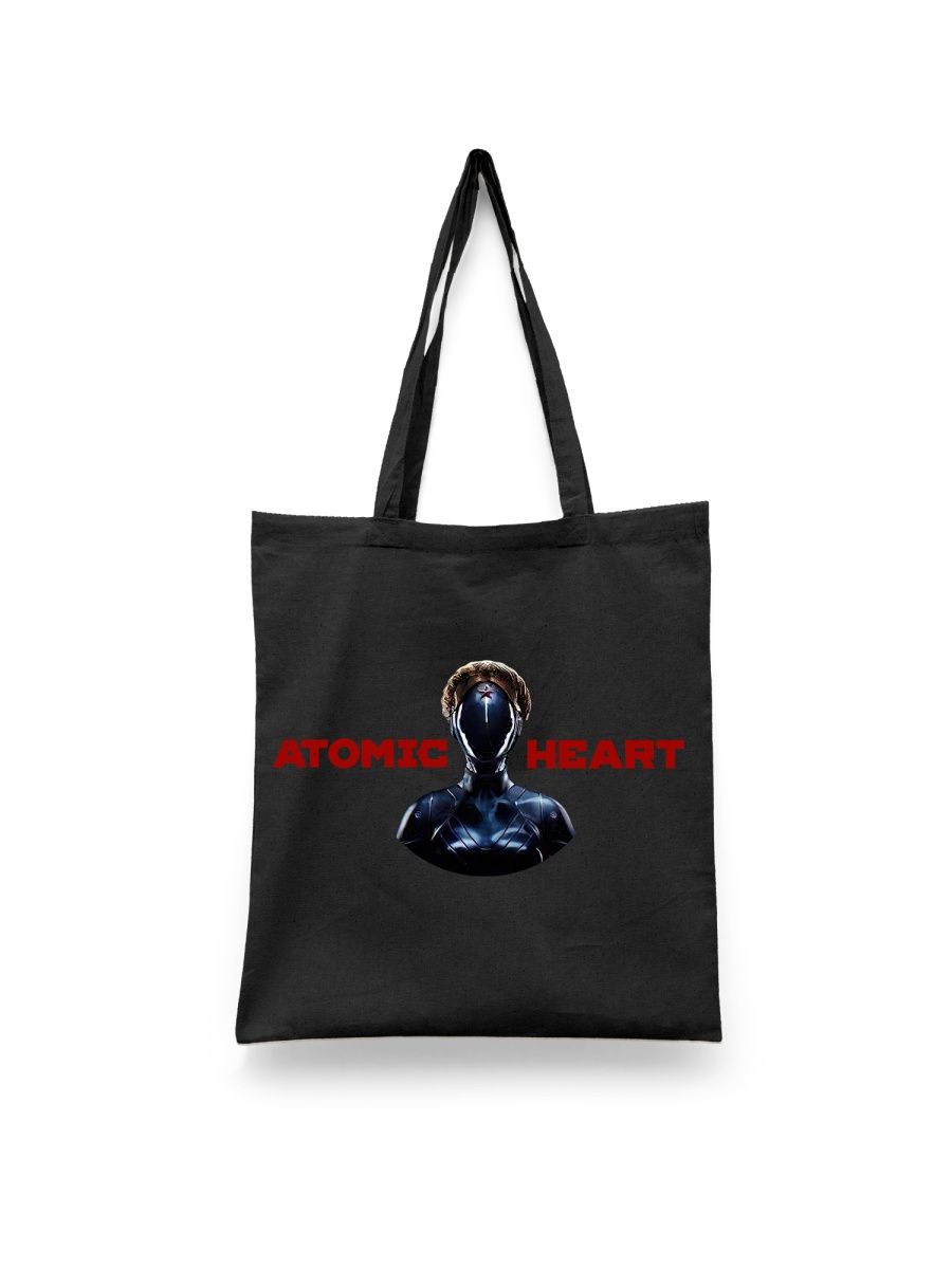 

Шоппер унисекс Каждому Своё Atomic heart/Атомное сердце GMAT5, черный, Atomic heart/Атомное сердце GMAT5