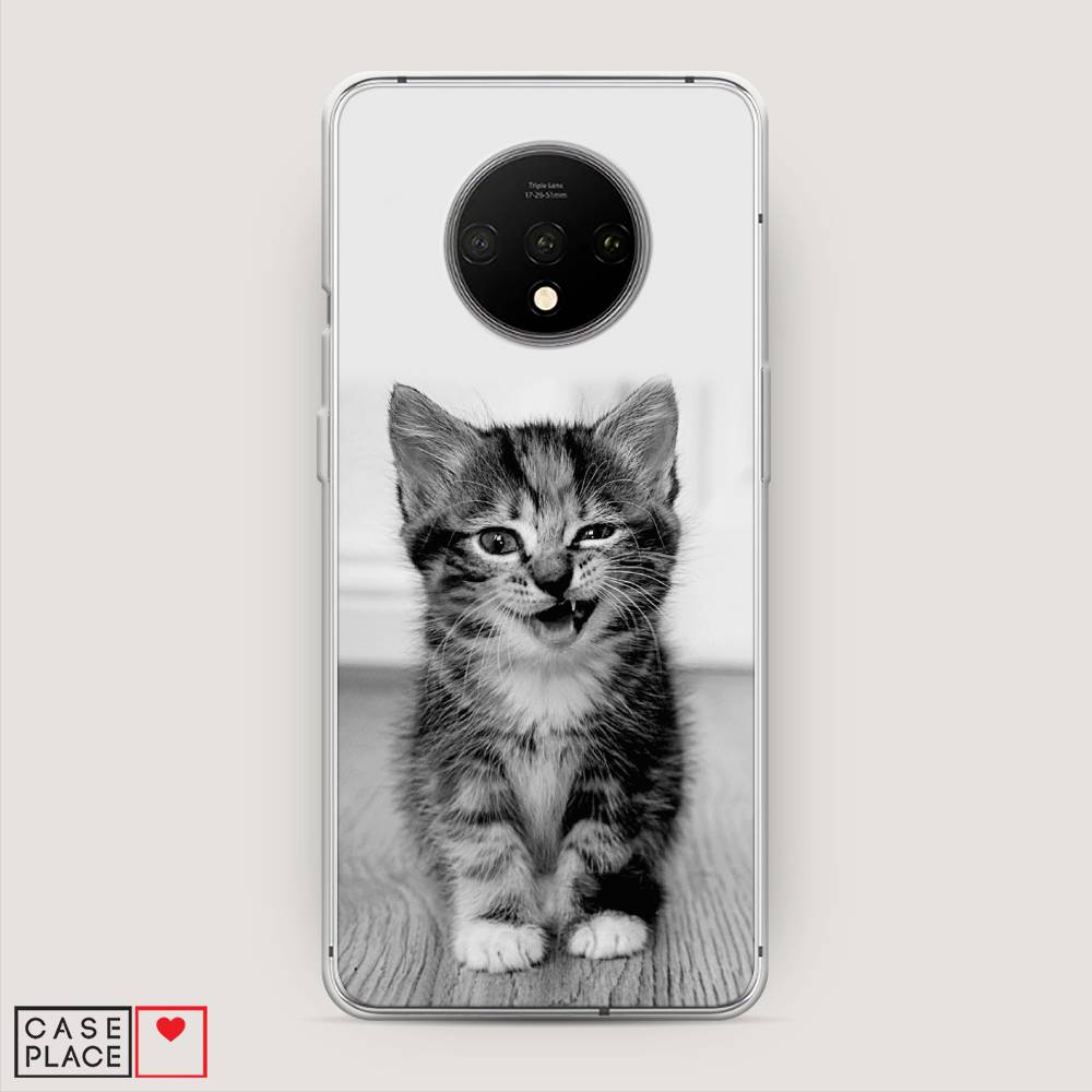 

Чехол Awog на OnePlus 7T / ВанПлас 7T "Подмигивающий котенок", Черный;серый, 150950-1